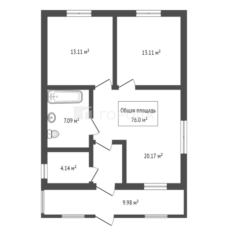 
  Продается дом 76 м², в КП Благое. Фото 16.