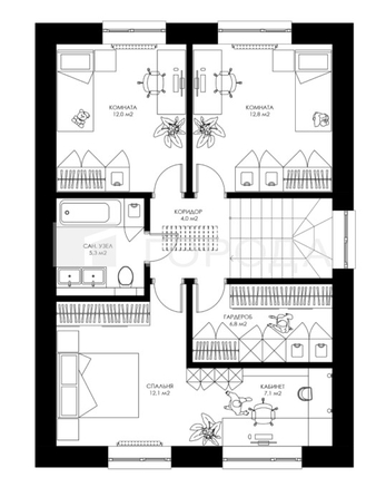 
  Продается дом 138 м², в КП Сибирские просторы. Фото 11.