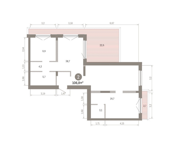 
  Продается 2-комн. квартира 106.81 м², в ЖК Европейский берег, дом 46. Фото 1.