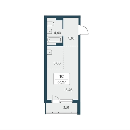 
  Продается студия 33.27 м², в ЖК Расцветай на Зорге, дом 4. Фото 6.