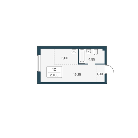 
  Продается студия 28 м², в ЖК Расцветай на Зорге, дом 4. Фото 6.