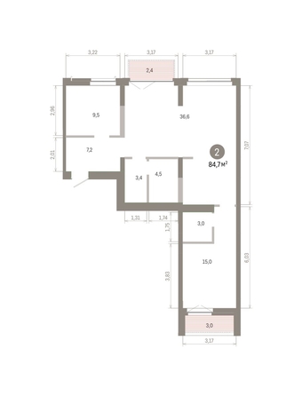 
  Продается 2-комн. квартира 84.69 м², в ЖК Европейский берег, дом 45. Фото 1.