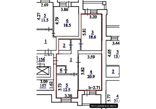 
  Продается 2-комн. квартира 72.2 м². Фото 13.