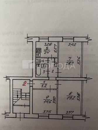 
  Продается 3-комн. квартира 74 м². Фото 30.