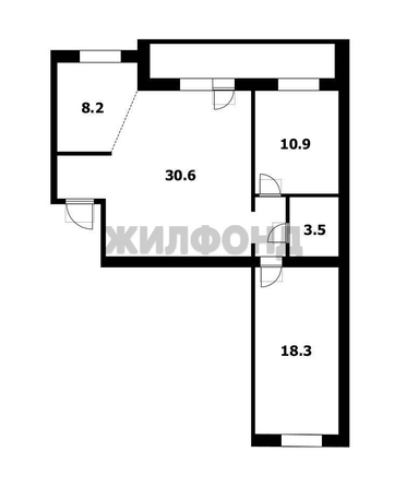 
  Продается 3-комн. квартира 77.1 м². Фото 27.