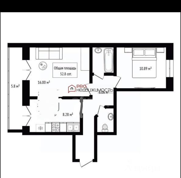 
  Продается 2-комн. квартира 47.5 м². Фото 22.