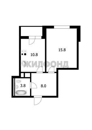 
  Продается 1-комн. квартира 38.4 м², в ЖК Черемушки на первомайке. Фото 12.