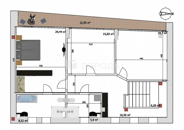 
  Продается коттедж 266.8 м². Фото 9.