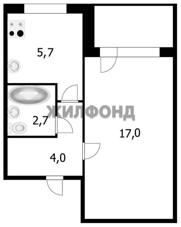 
  Продается 1-комн. квартира 31.5 м². Фото 4.