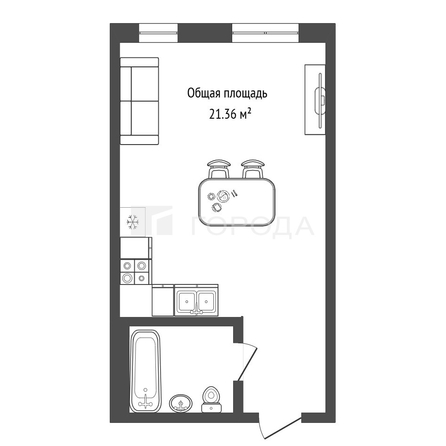 
  Продается студия 21.36 м². Фото 14.