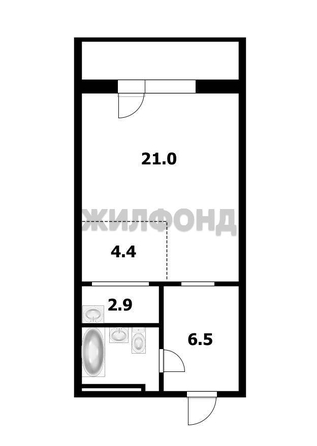 
  Продается студия 38.4 м². Фото 15.