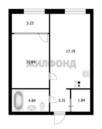 
  Продается 2-комн. квартира 38.2 м². Фото 17.