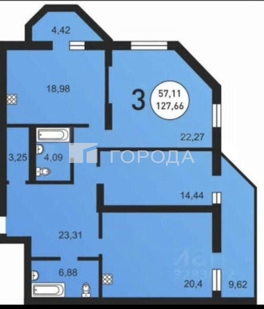 
  Продается 3-комн. квартира 127.6 м². Фото 30.