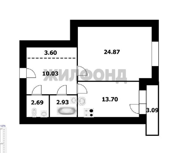 
  Продается 1-комн. квартира 57 м². Фото 16.