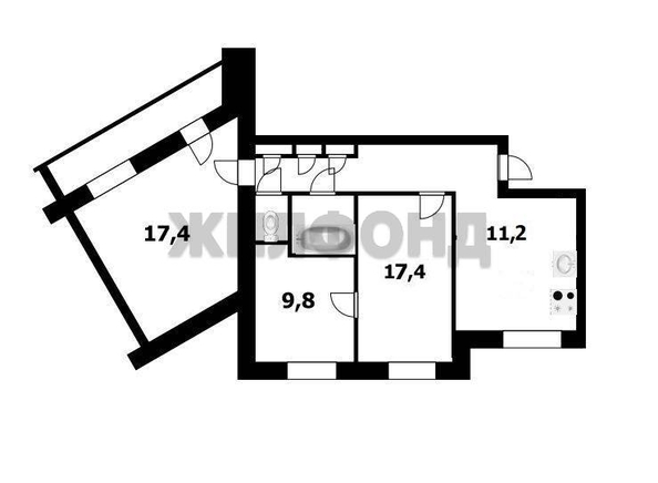 
  Продается 3-комн. квартира 71.6 м². Фото 18.