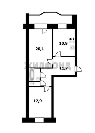 
  Продается 2-комн. квартира 59.2 м². Фото 17.
