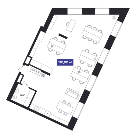 
  Продается офис 112.67 м², в АО Гагарин Сити. Фото 2.