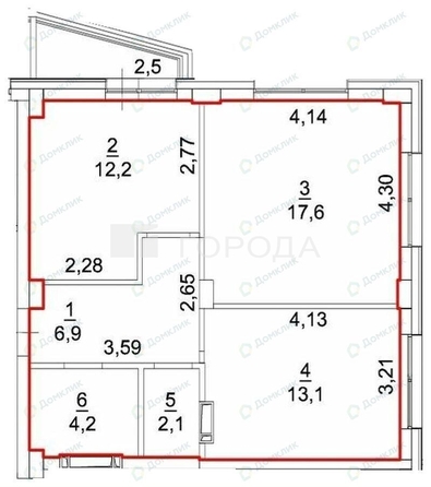 
  Продается 2-комн. квартира 58.4 м², в ЖК Ред Фокс, дом 1. Фото 9.