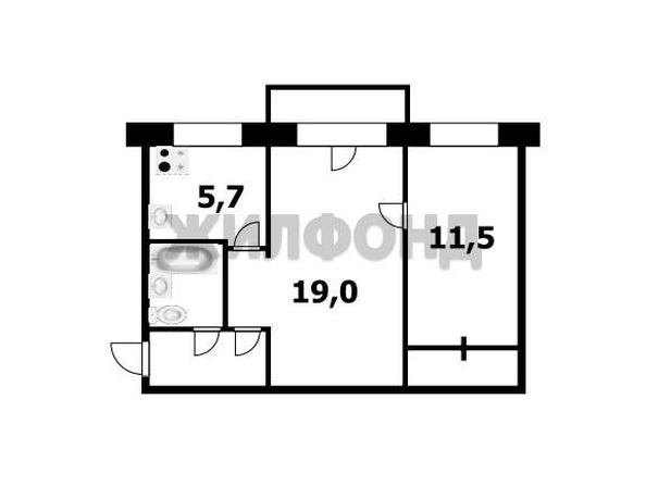
  Продается 2-комн. квартира 46.1 м². Фото 15.