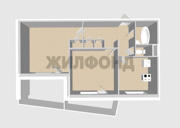 
  Продается 2-комн. квартира 47.5 м². Фото 16.