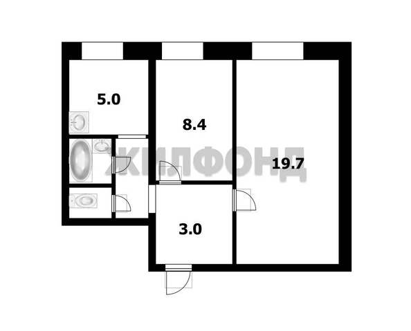 
  Продается 2-комн. квартира 42.9 м². Фото 2.