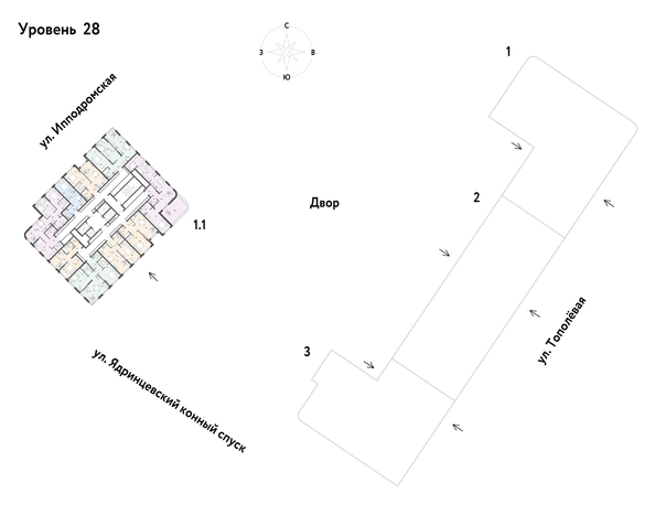 
  Продается 1-комн. квартира 47.09 м², в ЖК Страна.Тополевая, к 1. Фото 1.