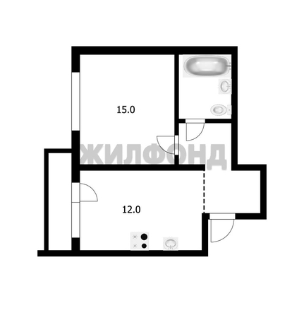
  Продается 1-комн. квартира 33 м², в ЖК Цивилизация, дом 1. Фото 12.