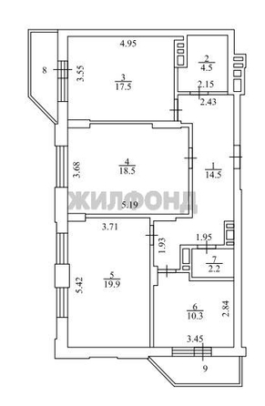
  Продается 3-комн. квартира 87.4 м², в ЖК Немировича-Данченко, дом 1. Фото 23.