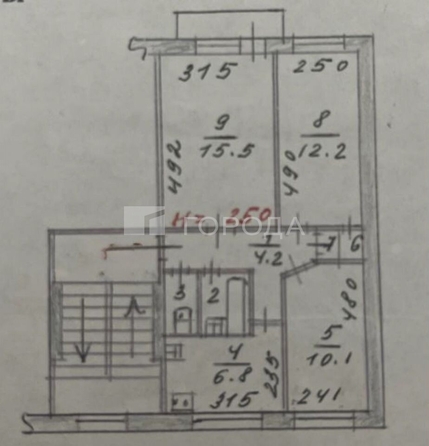 
  Продается 3-комн. квартира 56.9 м². Фото 18.