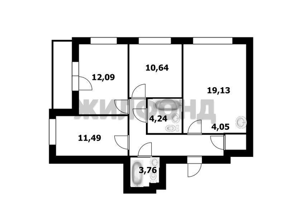 
  Продается 3-комн. квартира 78.5 м², в ЖК Чернышевский, дом 2.1. Фото 20.