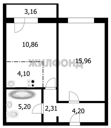 
  Продается 2-комн. квартира 42.7 м². Фото 16.