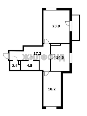 
  Продается 3-комн. квартира 80.9 м². Фото 27.