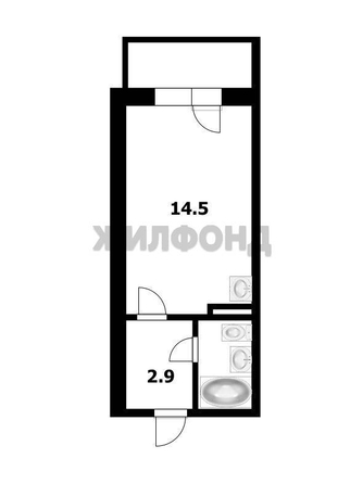 
  Продается студия 20 м². Фото 1.