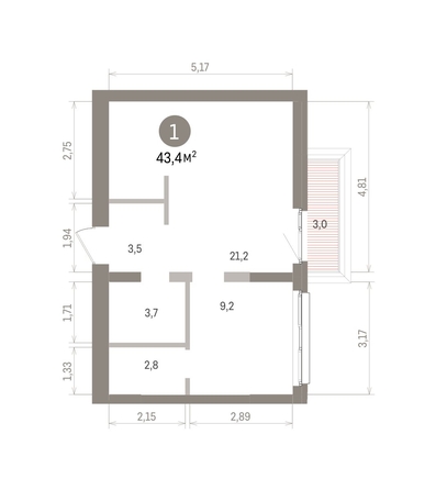 
  Продается 1-комн. квартира 43.38 м², в ЖК Европейский берег, дом 32. Фото 1.