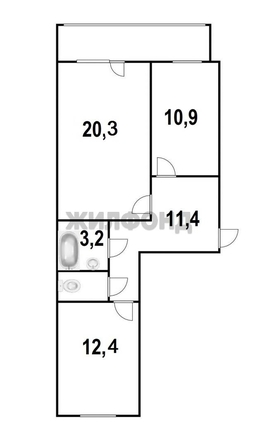 
  Продается 2-комн. квартира 59.5 м². Фото 17.