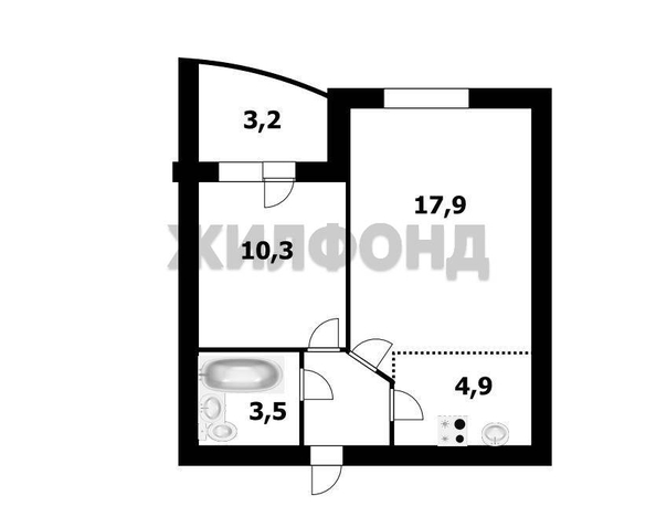 
  Продается 2-комн. квартира 40.3 м². Фото 13.