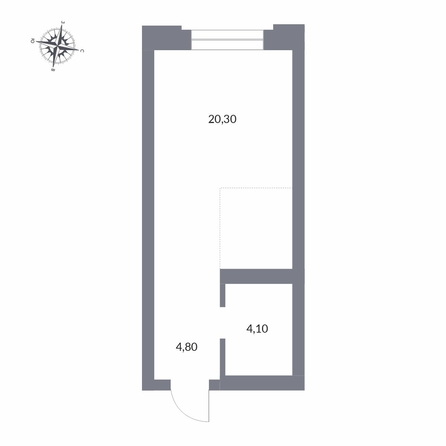 
  Продается студия 29.2 м², в ЖК Державина, 50. Фото 1.