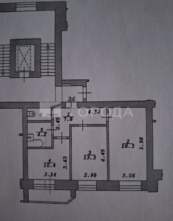 
  Продается 2-комн. квартира 56.1 м². Фото 11.