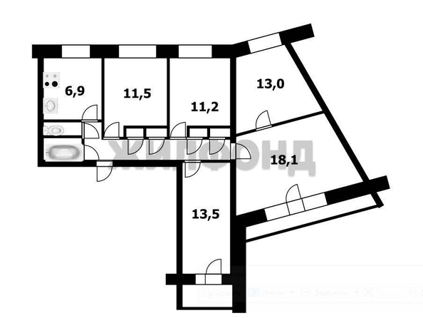 
  Продается 4-комн. квартира 89.9 м². Фото 16.
