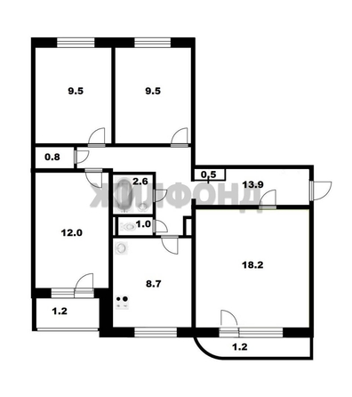 
  Продается комната 9.5 м². Фото 3.