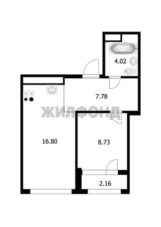 
  Продается 2-комн. квартира 37.4 м², в ЖК Горская Лагуна. Фото 16.
