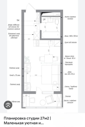 
  Продается студия 27 м². Фото 6.