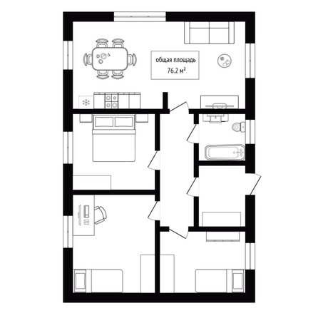 
  Продается дом 76.2 м². Фото 23.