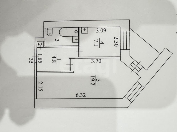 
  Сдается 1-комн. квартира 34.2 м². Фото 11.