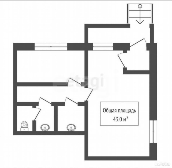 
  Сдается универсальное помещение 42.2 м². Фото 1.