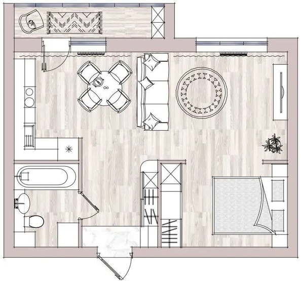 
  Продается 1-комн. квартира 42.5 м². Фото 3.
