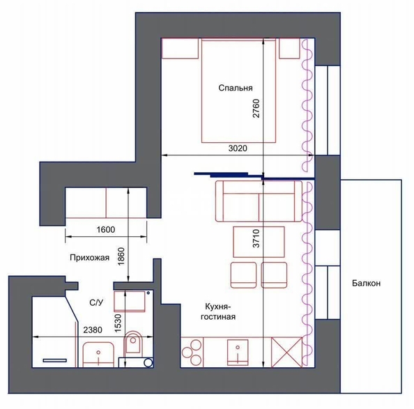 
  Продается студия 26 м², в ЖК Писарева, корпус 1. Фото 4.