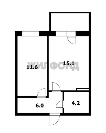 
  Продается 1-комн. квартира 36.8 м², в ЖК Родники, дом 453. Фото 18.