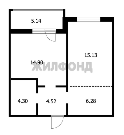 
  Продается 2-комн. квартира 47.7 м², в ЖК Кольца, дом 12а. Фото 3.