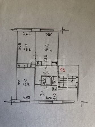 
  Продается 3-комн. квартира 59 м². Фото 3.